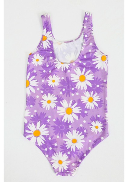 Şık Kız Çocuk Mayo Desenli Rahat Hızlı Kuruyan Mayo Deniz Havuz Plaj Mayosu fırsatları