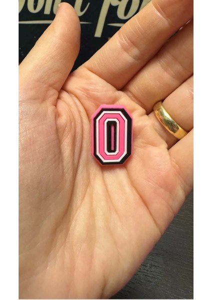 Terlik Süsü/pembe O Harfi