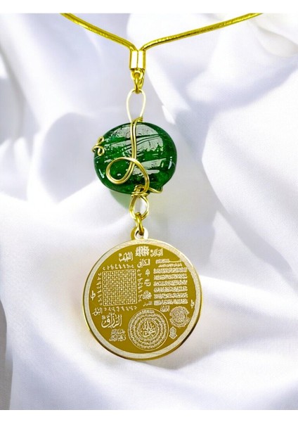 Altın Renkli Çelik Çift Taraflı Celcelutiye Araba Dikiz Ayna Süsü/ Yeşil Dana Gözlü Araba Hediyesi fiyatları