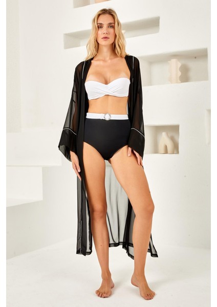 Siyah Kaftan Pareo
