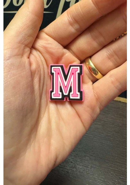 Terlik Süsü/pembe M Harfi