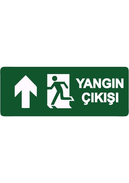 Yangın Çıkışı Uyarı Levhası Etiket 25X35 cm