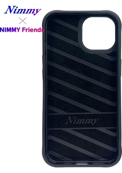 iPhone 15 Pro Uyumlu 3D Gözlük Zincir Köpek Detaylı Nakış İşlemeli Kabartmalı Cool Glasses Kılıf