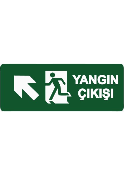 Yangın Çıkışı Uyarı Levhası Pvc 25X35 cm