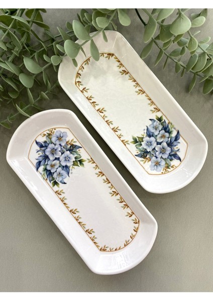 Yediveren Çiçeği 2’li Oval Kahvaltı Tabağı