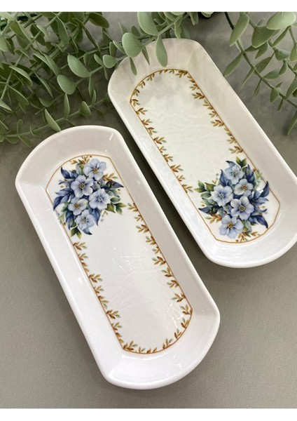 Yediveren Çiçeği 2’li Oval Kahvaltı Tabağı