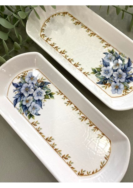 Yediveren Çiçeği 2’li Oval Kahvaltı Tabağı