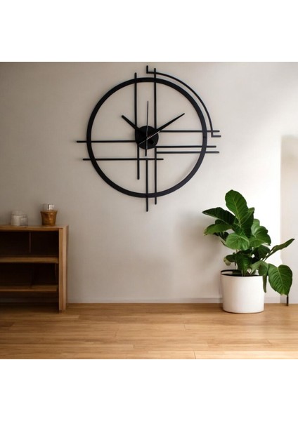 45 cm Siyah Çelik Duvar Saati – Sessiz Quartz Mekanizma, Paslanmaz ve Dayanıklı Tasarım fiyatları