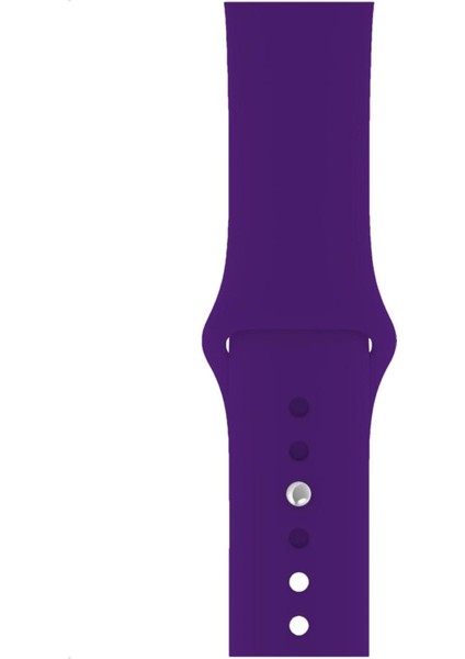 Apple Watch Uyumlu Series 3 4 5 6 7 8 9 Se 38 40 41 mm Series 10 42MM (S) Silikon Kordon Kayış
