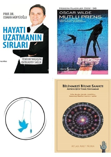 Hayatı Uzatmanın Sırları - Osman Müftüoğlu + Bilinmezi Bilme Sanatı + Mutlu Prens + Uçan Kuş Ayraç (Bu Set Yeni ve Eski Kitaplardan Oluşmaktadır)