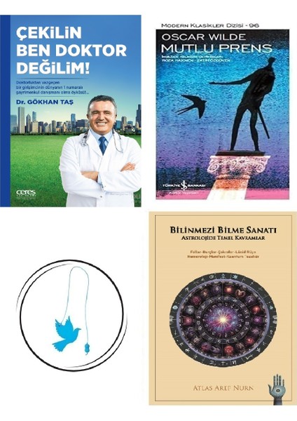 Çekilin Ben Doktor Değilim - Gökhan Taş + Bilinmezi Bilme Sanatı + Mutlu Prens + Uçan Kuş Ayraç (Bu Set Yeni ve Eski Kitaplardan Oluşmaktadır)
