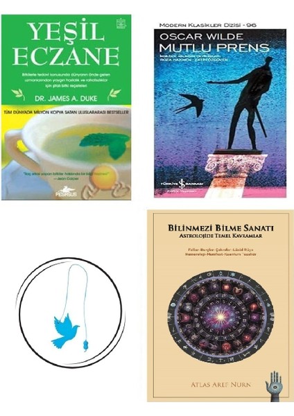 Yeşil Eczane-James A. Duke + Mutlu Prens + Bilinmezi Bilme Sanatı + Uçan Kuş Ayraç (Bu Set Yeni ve Eski Kitaplardan Oluşmaktadır)