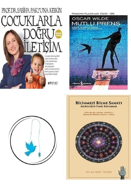 Çocuklarla Doğru Iletişim - Sabiha Paktuna Keskin + Bilinmezi Bilme Sanatı + Mutlu Prens + Uçan Kuş Ayraç (Bu Set Yeni ve Eski Kitaplardan Oluşmaktadır)
