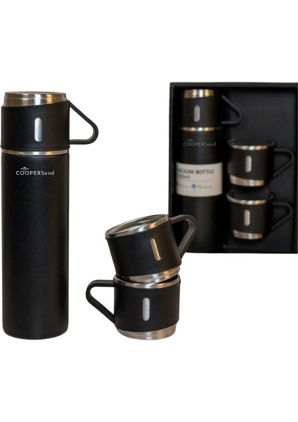 Paslanmaz Çelik Taşınabilir 3'lü Termos - 500 ml fırsatları