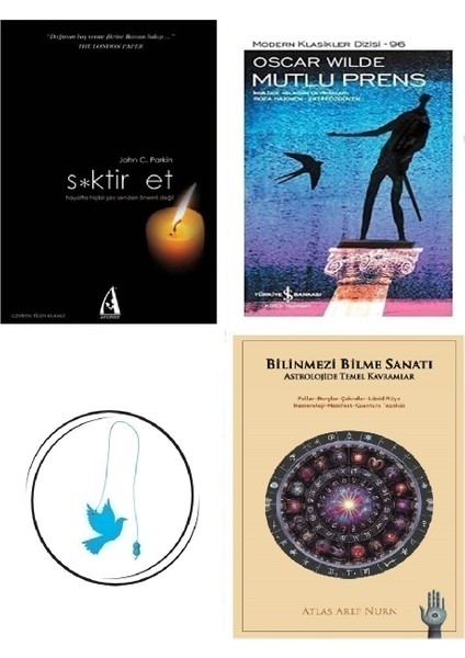 S*ktir Et - John C. Parkin + Bilinmezi Bilme Sanatı + Mutlu Prens + Uçan Kuş Ayraç (Bu Set Yeni ve Eski Kitaplardan Oluşmaktadır)