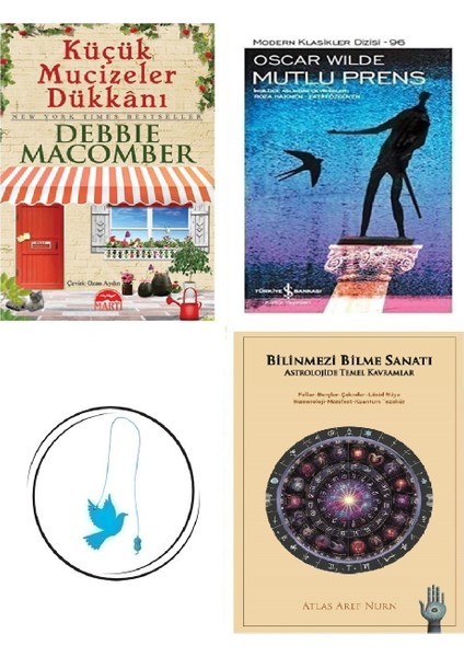 Küçük Mucizeler Dükkanı - Debbie Macomber + Bilinmezi Bilme Sanatı + Mutlu Prens + Uçan Kuş Ayraç (Bu Set Yeni ve Eski Kitaplardan Oluşmaktadır)