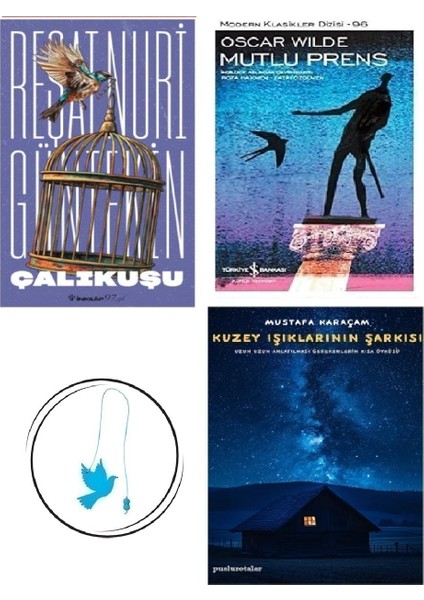 Çalıkuşu - Reşat Nuri Güntekin + Mutlu Prens + Kuzey Işıklarının Şarkısı + Uçan Kuş Ayraç (Bu Set Yeni ve Eski Kitaplardan Oluşmaktadır)