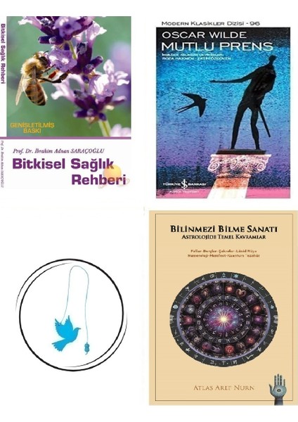 Bitkisel Sağlık Rehberi - Ibrahim Saraçoğlu + Bilinmezi Bilme Sanatı + Mutlu Prens + Uçan Kuş Ayraç (Bu Set Yeni ve Eski Kitaplardan Oluşmaktadır)