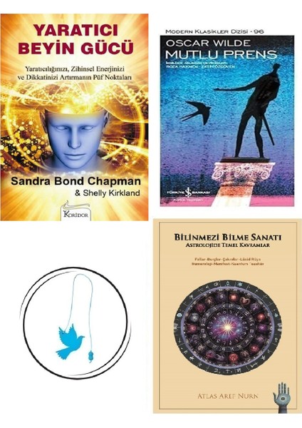 Yaratıcı Beyin Gücü Sandra Bond Chapman , Shelly Kirkland + Bilinmezi Bilme Sanatı + Mutlu Prens + Uçan Kuş Ayraç (Bu Set Yeni ve Eski Kitaplardan Oluşmaktadır)