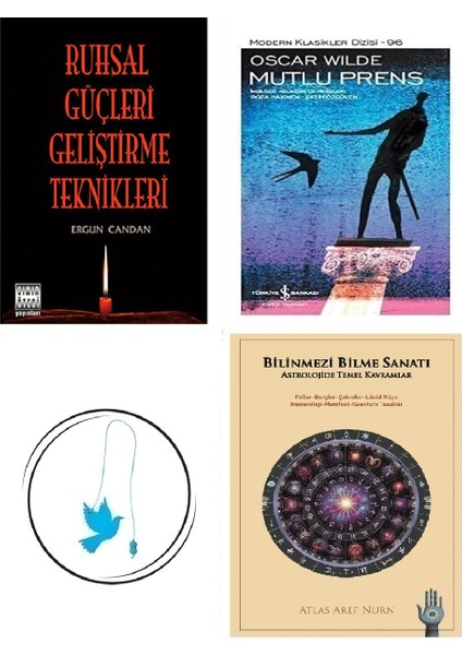 Ruhsal Güçleri Geliştirme Teknikleri - Ergun Candan + Bilinmezi Bilme Sanatı + Mutlu Prens + Uçan Kuş Ayraç (Bu Set Yeni ve Eski Kitaplardan Oluşmaktadır)