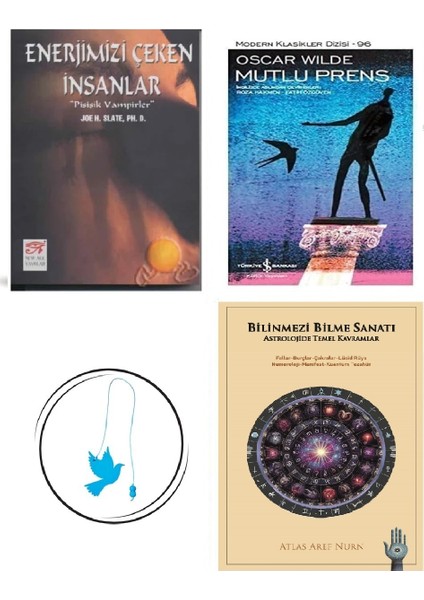 Enerjimizi Çeken Insanlar + Mutlu Prens + Kuzey Işıklarının Şarkısı + Uçan Kuş Ayraç (Bu Set Yeni ve Eski Kitaplardan Oluşmaktadır)