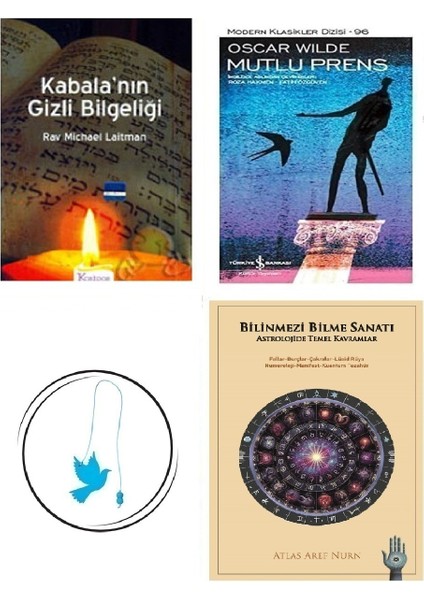 Kabala'nın Gizli Bilgeliği-Rav Michael Laitman + Bilinmezi Bilme Sanatı + Mutlu Prens + Uçan Kuş Ayraç (Bu Set Yeni ve Eski Kitaplardan Oluşmaktadır)