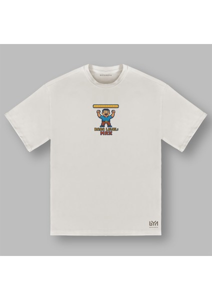 Baba Level: Max 8-Bit Oyun Temalı Şeker Oversize Tişört