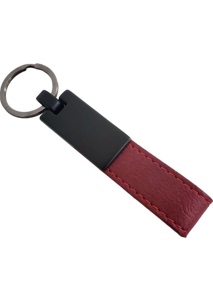 Deri Anahtarlık Bordo