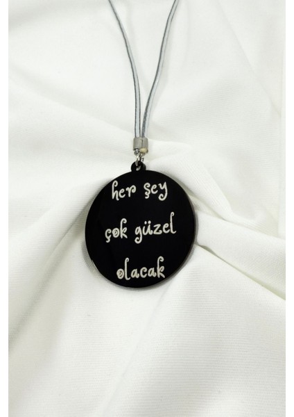 Siyah Çelik Her Şey Çok Güzel Olacak Lotus Çiçeği Yazılı Araba Dikiz Ayna Süsü fiyatları