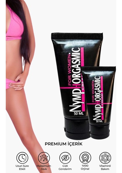 Kadınlara Özel Org.azm Haz Etkisi Mucize Krem 2 Adet Set 50ML