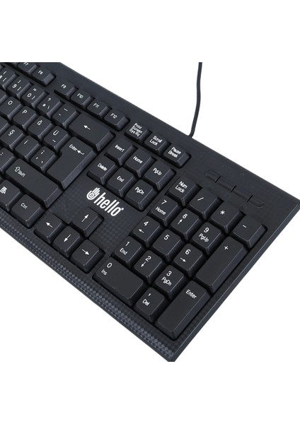 Standart Kablolu Siyah USB Q Klavye