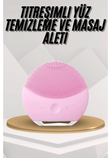 Hassas Ciltlere Özel Titreşimli Yüz Temizleme ve Masaj Aleti