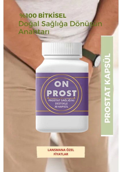 Prost Prostat1 Kapsül %100 Bitkisel 60’lı Gıda Takviyesi Set