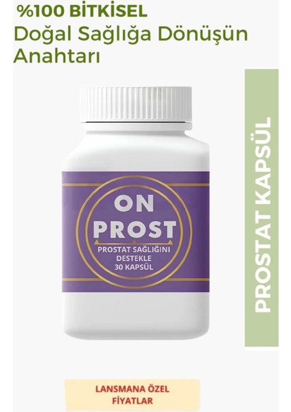 Prost Prostat1 Kapsül %100 Bitkisel 30’lu Gıda Takviyesi