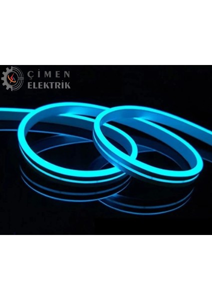 5 Metre Noas YL42 1220 Buz Mavi 12V Işık Dış Mekan Neon LED