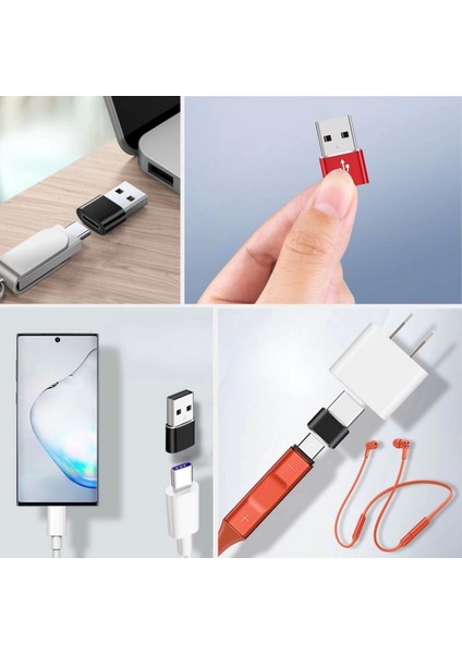 Usb'den Type-C 'ye Dönüştürücü Adaptör Veri Aktarımı Sağlayıcı Şarj Data Çevirici