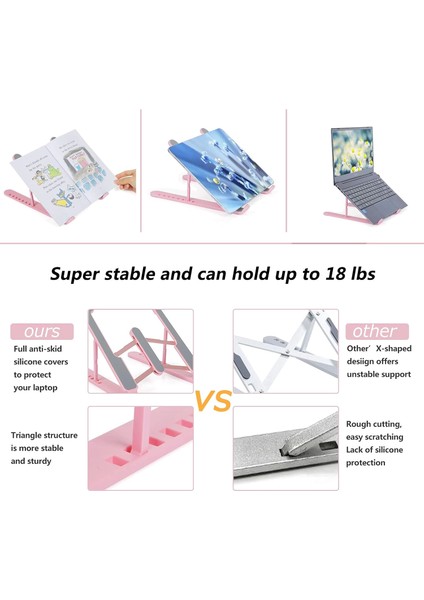 Ayarlanabilir Laptop Standı 7 Kademe