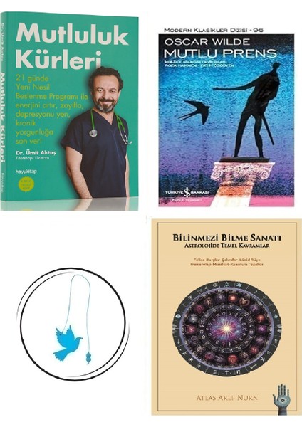 Mutluluk Kürleri - Ümit Aktaş + Bilinmezi Bilme Sanatı + Mutlu Prens + Uçan Kuş Ayraç (Bu Set Yeni ve Eski Kitaplardan Oluşmaktadır)