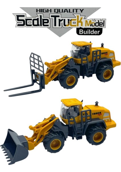 Inşaat Araçları Iş Makinaları 8 Li Süper Set Oyuncak-Koleksiyon