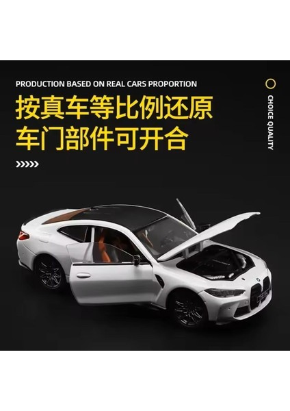 Bmw M4 1:23 Bmw M4 G82 Kapıları Açılabilen Model Araba Beyaz fiyatları
