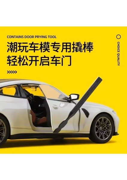 Bmw M4 1:23 Bmw M4 G82 Kapıları Açılabilen Model Araba Beyaz modelleri