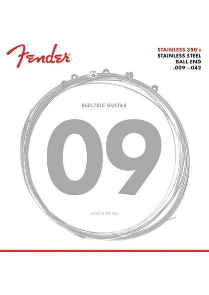 350L Stainless Steel 350'S Elektro Gitar Teli (9-42) 0730350403