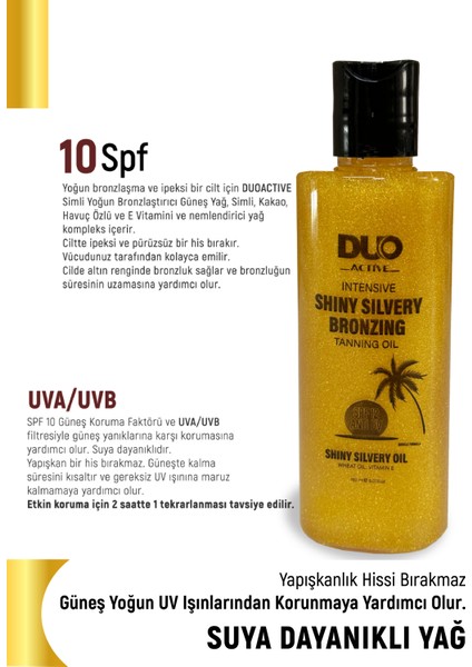 Shiny Silvery Bronzing Simli Işıltılı Yoğun Bronzlaştırıcı fırsatları