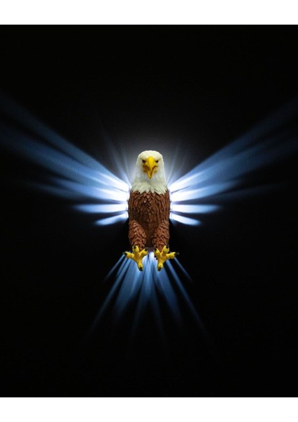 Kartal Duvar Lambası (Gerçek Kartal Renklerinde) Adaptörlü.