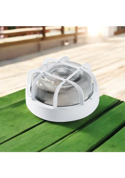 Dış Mekan Apliği Otomatik E-27 Su Geçirmez 210X105 mm Beyaz