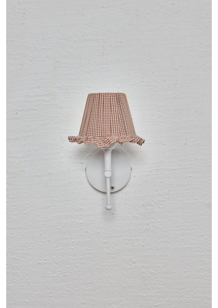 Kahverengi Pötikare Duvar Aydınlatması Metal Beyaz Ayak Ledli Aplik fiyatları