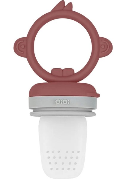 Oioi Silikon Püre Meyve Sebze Emziği Velvet Rose / Powder Grey