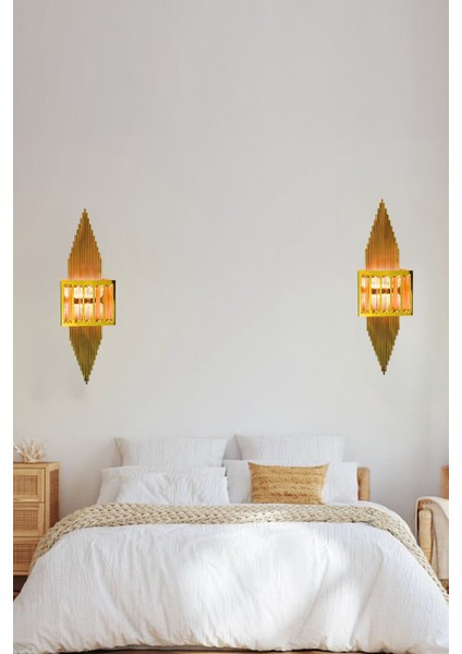 Pramit Gold Duvar Aplik Pilli ve Elektrikli Ledli Duvar Aplik, Tak Çalıştır, 1 Adet indirimleri