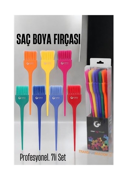 Saç Boya Fırçası 7 Li Set Professional