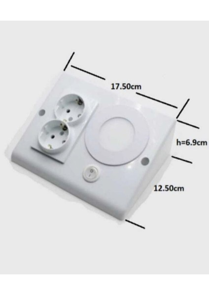 Modern Çift Prizli-Anahtarlı LED Spot Özellikli Mutfak Tezgah Altı Dekoratif Armatür fırsatları